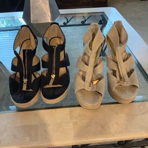 Michael lots wedge espadrille sandals